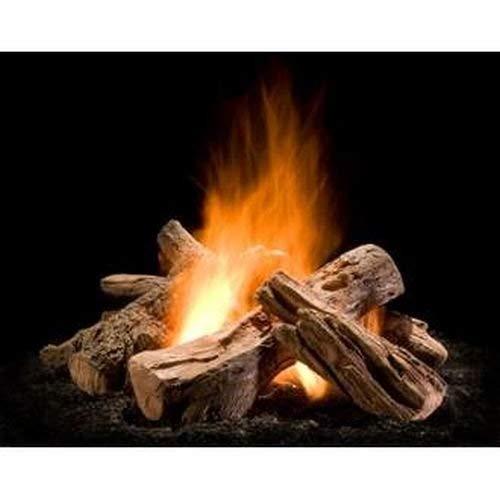 Hargrove Wilderness Split Outdoor Gas Firepit 7 Piece Log Set 30