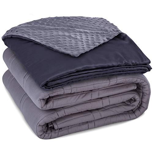 CoziRest Cooling Weighted Blanket 15 lbs 60x80 Queen Size Cool Bamboo